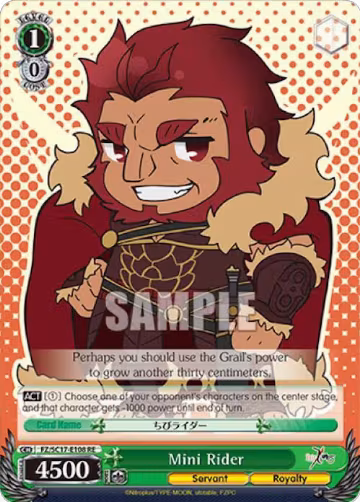 Mini Rider (FZ/SC17-E108 RE), Fate/Zero Chronicle Set — Weiß Schwarz card price
