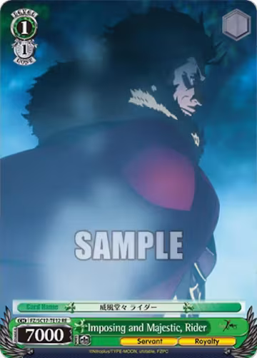 Imposing and Majestic, Rider (TD) (FZ/SC17-TE12 RE), Fate/Zero Chronicle Set — Weiß Schwarz card price