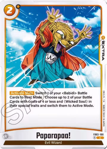 Paparapaa! (FB03-100), Raging Roar — DB Fusion card price