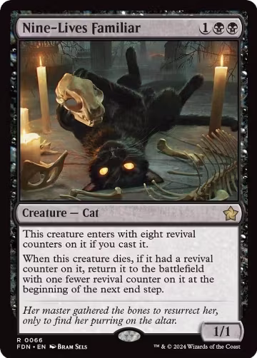Nine-Lives Familiar (66), Foundations — Magic card price