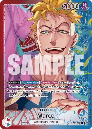 Marco (Parallel) (OP08-002), Two Legends — One Piece card price