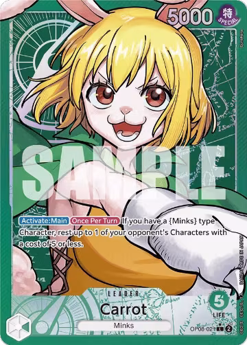 Carrot (021) (Parallel) (OP08-021), Two Legends — One Piece card price