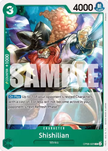 Shishilian (OP08-025), Two Legends — One Piece card price