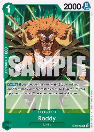 Roddy (OP08-033), Two Legends — One Piece card price