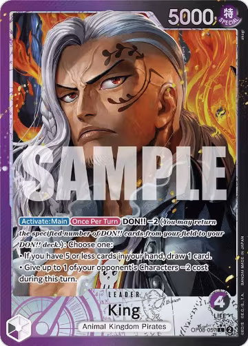 King (057) (Parallel) (OP08-057), Two Legends — One Piece card price
