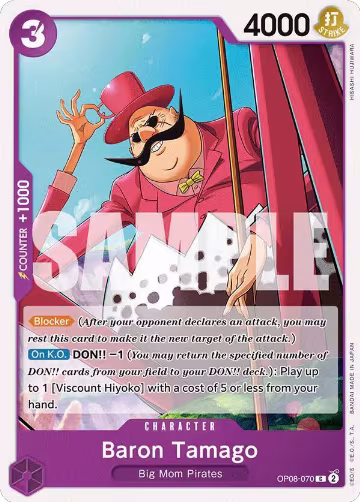 Baron Tamago (OP08-070), Two Legends — One Piece card price
