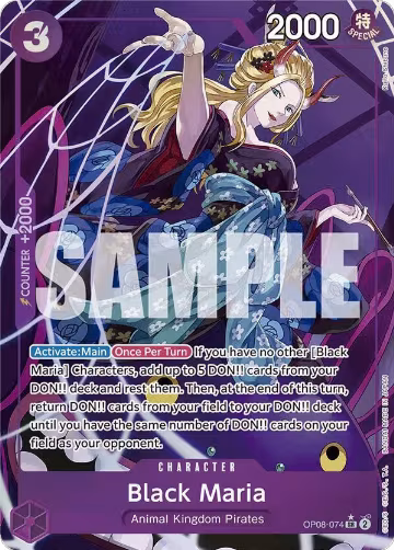 Black Maria (Parallel) (OP08-074), Two Legends — One Piece card price