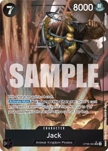 Jack (Parallel) (OP08-084), Two Legends — One Piece card price