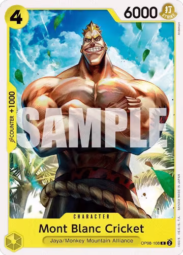 Mont Blanc Cricket (OP08-108), Two Legends — One Piece card price