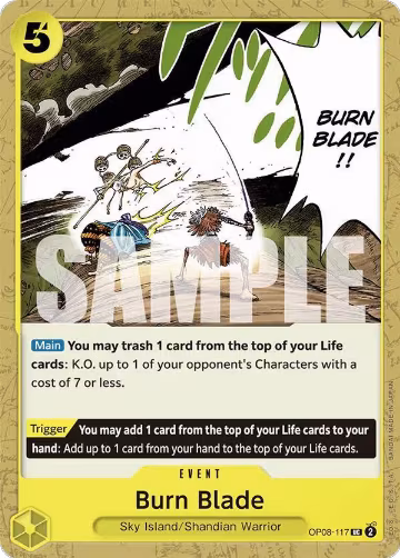 Burn Blade (OP08-117), Two Legends — One Piece card price
