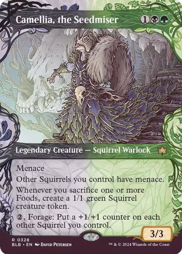 Camellia, the Seedmiser (Showcase) (328), Bloomburrow — Magic card price