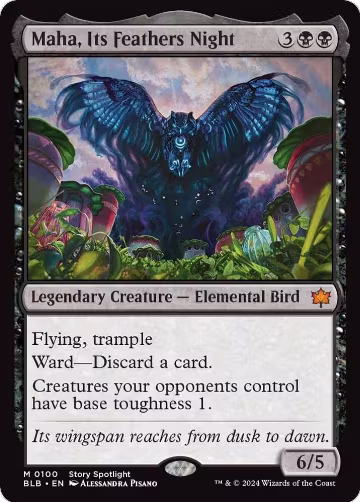 Maha, Its Feathers Night (100), Bloomburrow — Magic card price