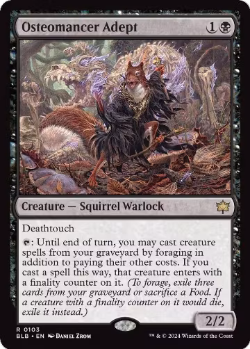 Osteomancer Adept (103), Bloomburrow — Magic card price