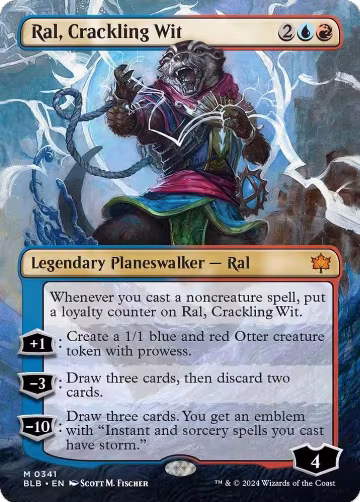 Ral, Crackling Wit (Borderless) (341), Bloomburrow — Magic card price