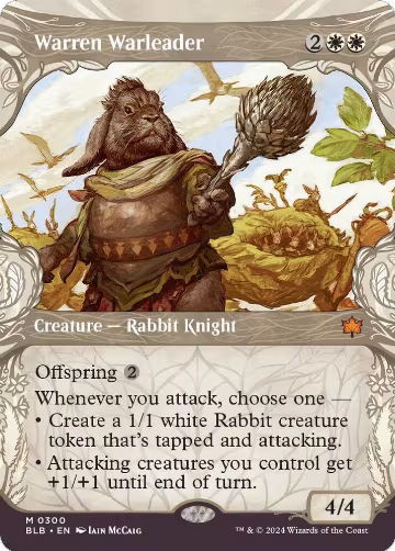 Warren Warleader (Showcase) (300), Bloomburrow — Magic card price