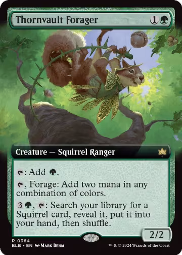 Thornvault Forager (Extended Art) (364), Bloomburrow — Magic card price