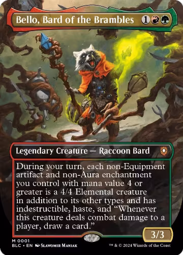 Bello, Bard of the Brambles (Borderless) (1), Commander: Bloomburrow — Magic card price