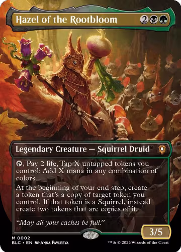 Hazel of the Rootbloom (Borderless) (2), Commander: Bloomburrow — Magic card price