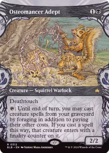 Osteomancer Adept (Showcase) (312), Bloomburrow — Magic card price