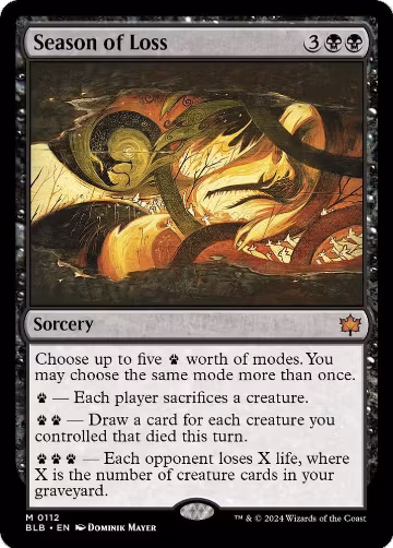 Season of Loss (112), Bloomburrow — Magic card price