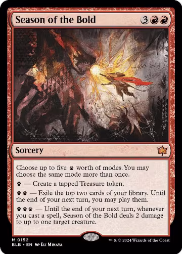 Season of the Bold (152), Bloomburrow — Magic card price