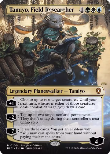 Tamiyo, Field Researcher (Borderless) (100), Commander: Bloomburrow — Magic card price