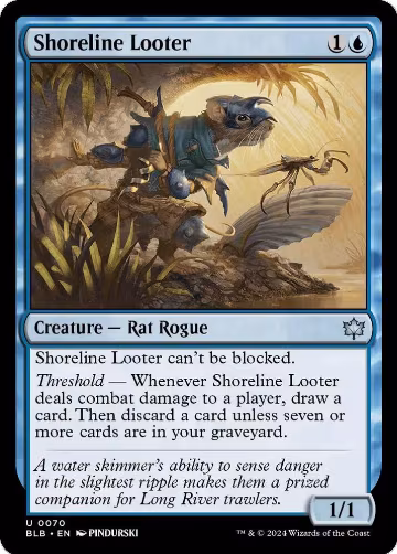 Shoreline Looter (70), Bloomburrow — Magic card price