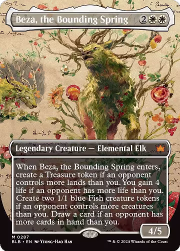 Beza, the Bounding Spring (Borderless) (287), Bloomburrow — Magic card price