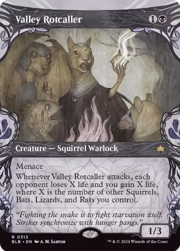 Valley Rotcaller (Showcase) (313), Bloomburrow — Magic card price