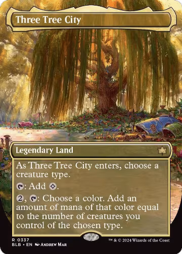Three Tree City (Borderless) (0337) (337), Bloomburrow — Magic card price