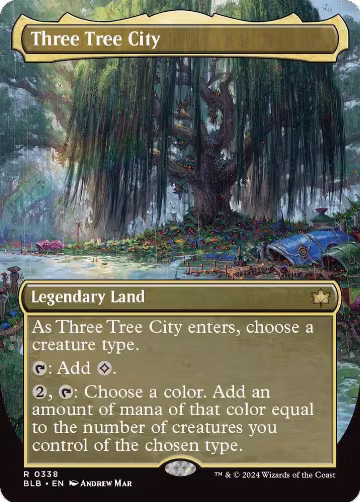 Three Tree City (Borderless) (0338) (338), Bloomburrow — Magic card price