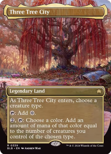 Three Tree City (Borderless) (0339) (339), Bloomburrow — Magic card price