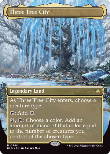 Three Tree City (Borderless) (0340) (340), Bloomburrow — Magic card price