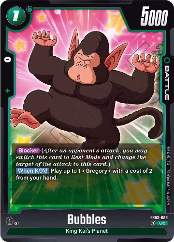 Bubbles (FB03-068), Raging Roar — DB Fusion card price