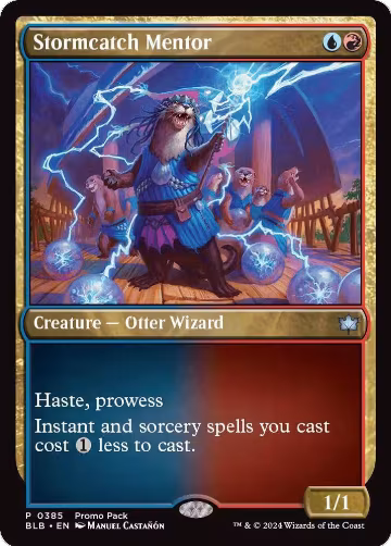 Stormcatch Mentor (385), Promo Pack: Bloomburrow — Magic card price