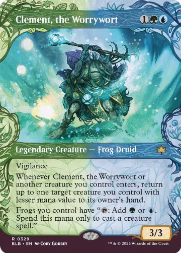 Clement, the Worrywort (Showcase) (329), Bloomburrow — Magic card price