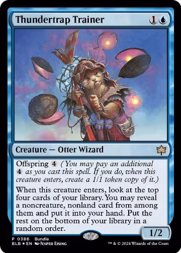 Thundertrap Trainer (BLB Bundle) (386), Unique and Miscellaneous Promos — Magic card price