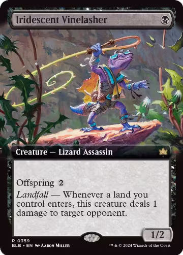 Iridescent Vinelasher (Extended Art) (359), Bloomburrow — Magic card price