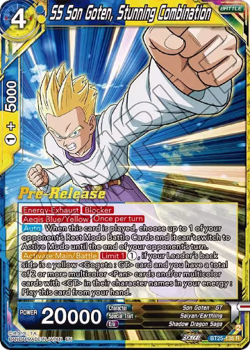 SS Son Goten, Stunning Combination (BT25-135) — card price