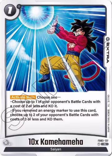 10x Kamehameha (FB03-137), Raging Roar — DB Fusion card price