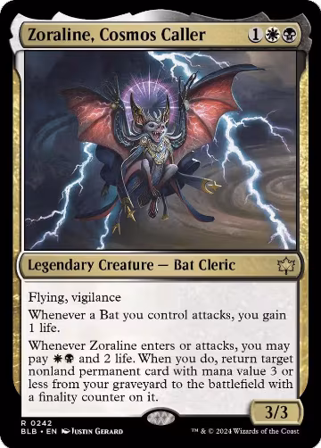 Zoraline, Cosmos Caller (242), Bloomburrow — Magic card price