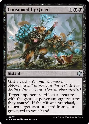 Consumed by Greed (87), Bloomburrow — Magic card price