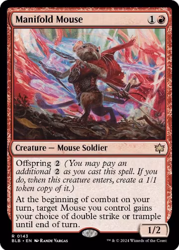 Manifold Mouse (143), Bloomburrow — Magic card price