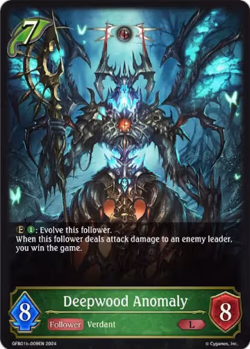 Deepwood Anomaly (GFB01b-009EN), Guide to Glory — Shadowverse card price