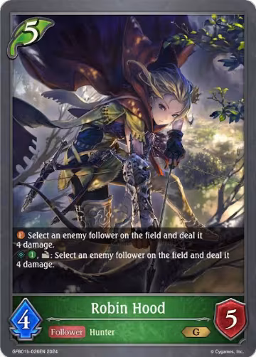 Robin Hood (GFB01b-026EN), Guide to Glory — Shadowverse card price