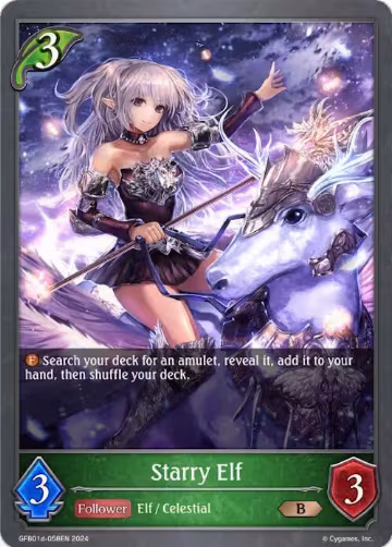 Starry Elf (GFB01d-058EN) (GFB01d-058EN), Guide to Glory — Shadowverse card price