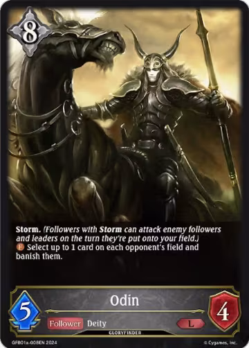 Odin (GFB01a-008EN) (GFB01a-008EN), Guide to Glory — Shadowverse card price