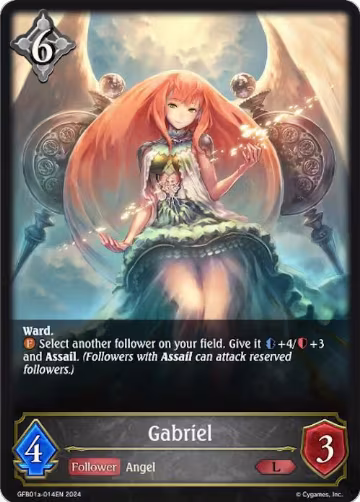 Gabriel (GFB01a-014EN), Guide to Glory — Shadowverse card price