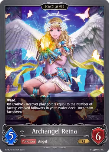 Archangel Reina (Evolved) (GFB01a-033EN), Guide to Glory — Shadowverse card price