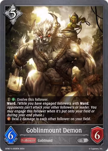 Goblinmount Demon (GFB01b-050EN), Guide to Glory — Shadowverse card price